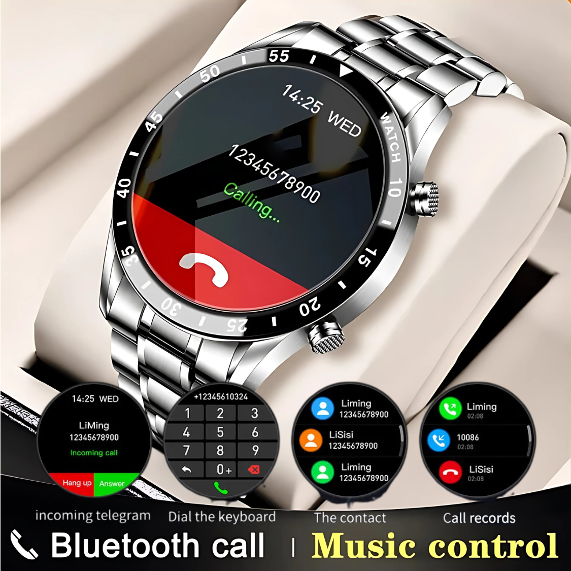 Stylish Round Smart Watch